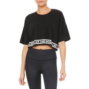 NWT, Alo Yoga Air Land Ocean Cropped Tee
